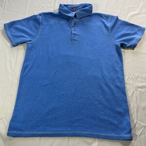 Visitor Active Short Sleeve Polo Shirt Blue Mens Size Medium